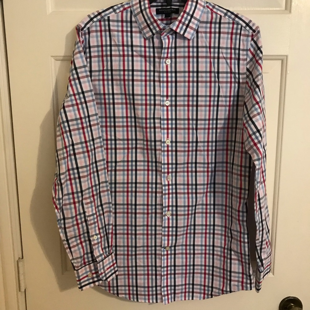 Banana Republic Mens Nom-iron Dress Shirt